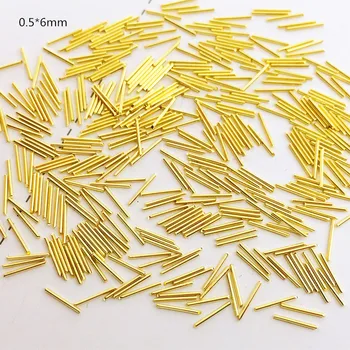 

1000PCS/bag Kawaii 0.5mm Metal rods Rivet Stud Nail Art Decoration 3D Nail Accessories DIY Nail Tools