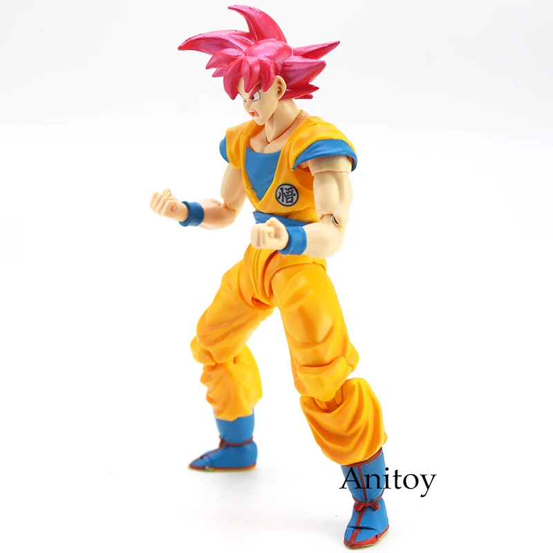 СВЧ фигурки Dragon Ball Супер Saiyan Goku красные волосы Gokou Dragon-Ball ПВХ фигурка Коллекционная модель игрушки 15 см