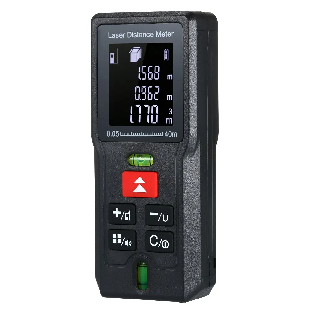 

40 60 80 100m Handheld LCD Display Digital Laser Distance Meter Portable Mini Range Finder Rangefinder Backlight