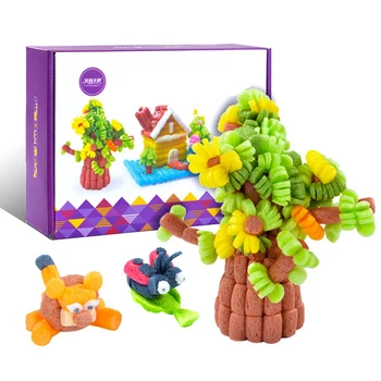 

300pcs Building Blocks Magic Corn Plasticine Toys for Children Kernels Kindergarten Handmade DIY Craft Toys Tool Kit Set Gift