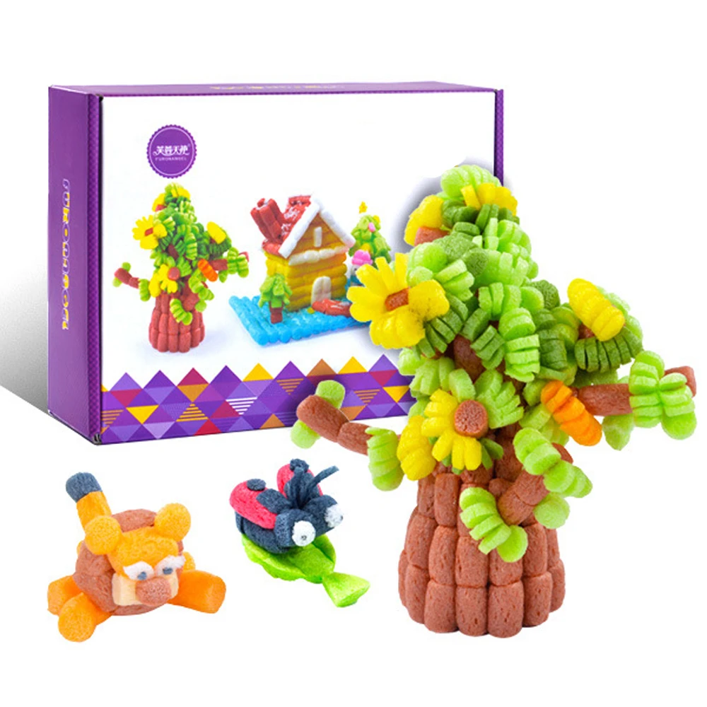 Best  300pcs Building Blocks Magic Corn Plasticine Toys for Children Kernels Kindergarten Handmade DIY Cr