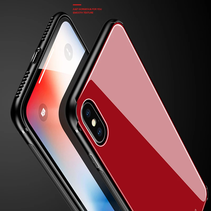 Чехол MAKAVO из закаленного стекла для Samsung Galaxy S8 / S8P Note 8 iPhone 7 Plus X|Бамперы| |
