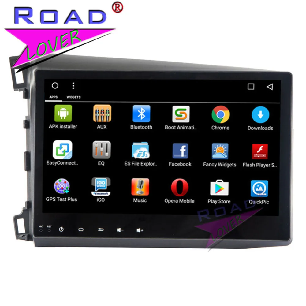 Cheap Roadlover Android 8.1 Car Multimedia Radio Player For Honda Civic 2012 2013 2014 Stereo GPS Navigation Automagnitol 2 Din NO DVD 1