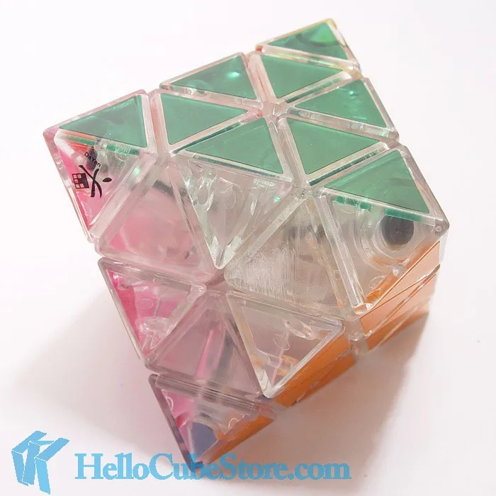Даян октаэдр волшебный куб головоломка прозрачный и белый и черный добро пожаловать купить