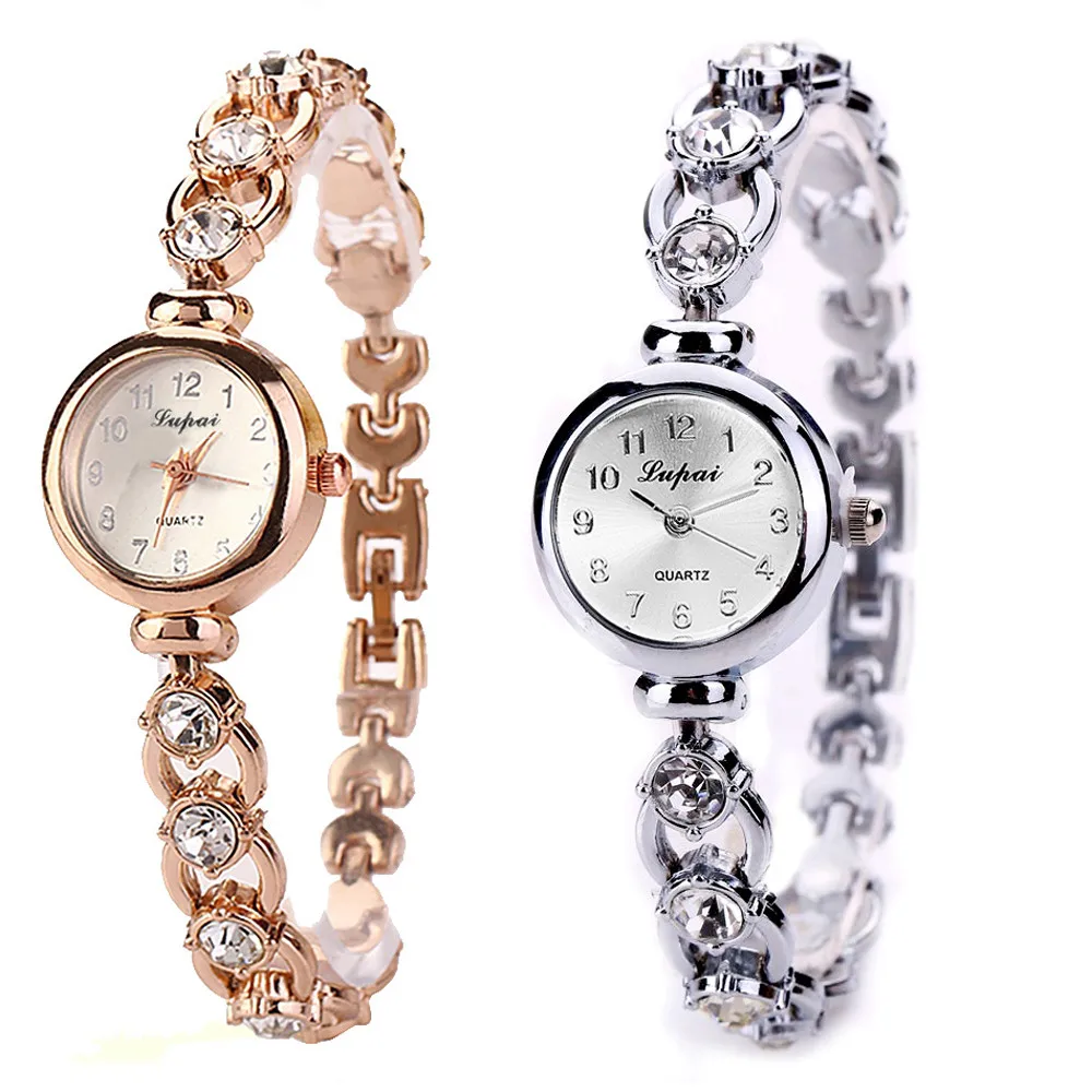 LVPAI Vente chaude De Mode De Lux Femmes Montres Femmes браслет Montre часы Кристалл нержавеющая сталь женские часы Роскошные#15