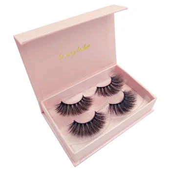 

SHIDISHANGPIN #80 17mm 2Pairs mink 3D false eyelashes thick make up lash extension with box drop shipping