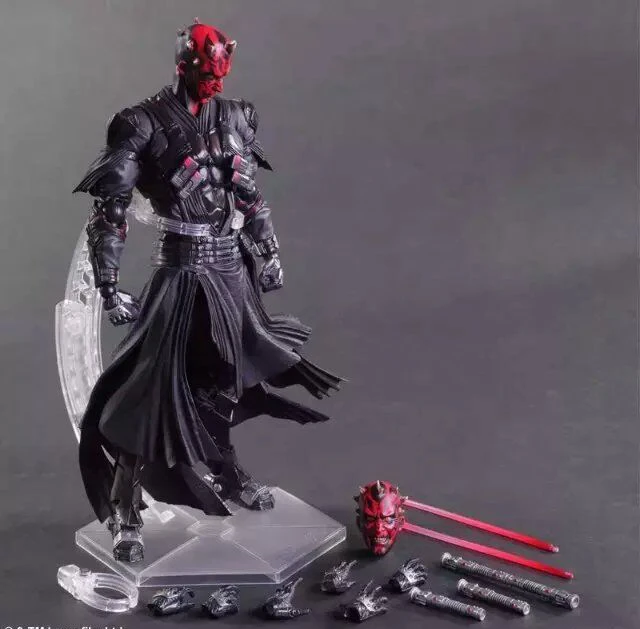 

Gioca Arts Star War Darth Maul PA Black Knight Vader Imperial Stormtrooper 27 cm PVC Action Figure Doll Per Bambini regalo