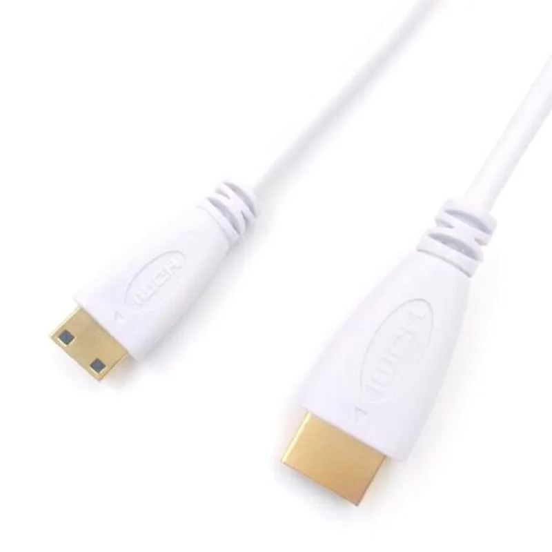 10 шт./лот 1.0 м 3ft 1.4 В Высокое качество Mini HDMI к HDMI кабель Lead C к позолоченные 3D HDTV белый или черный