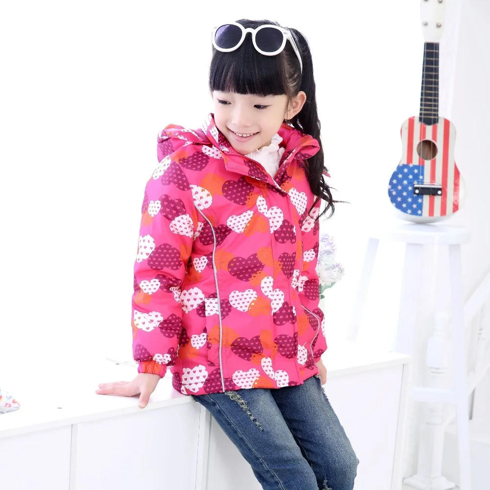 Европейская оригинальная брендовая Классическая весенняя куртка с цветочным рисунком для девочек одежда с капюшоном для девочек Радужная ветрозащитная куртка для девочек