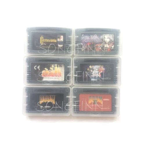 

Castlevania Series Harmony of Dissonance Doom 1 2 Game Cartridge Console Card for 32 bit Handheld Player Console System