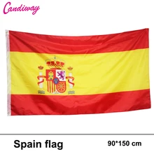 90x150cm spain flag 3×5 Feet Super Poly football FLAG Indoor Outdoor Polyester Flag National Pennants world cup Flag