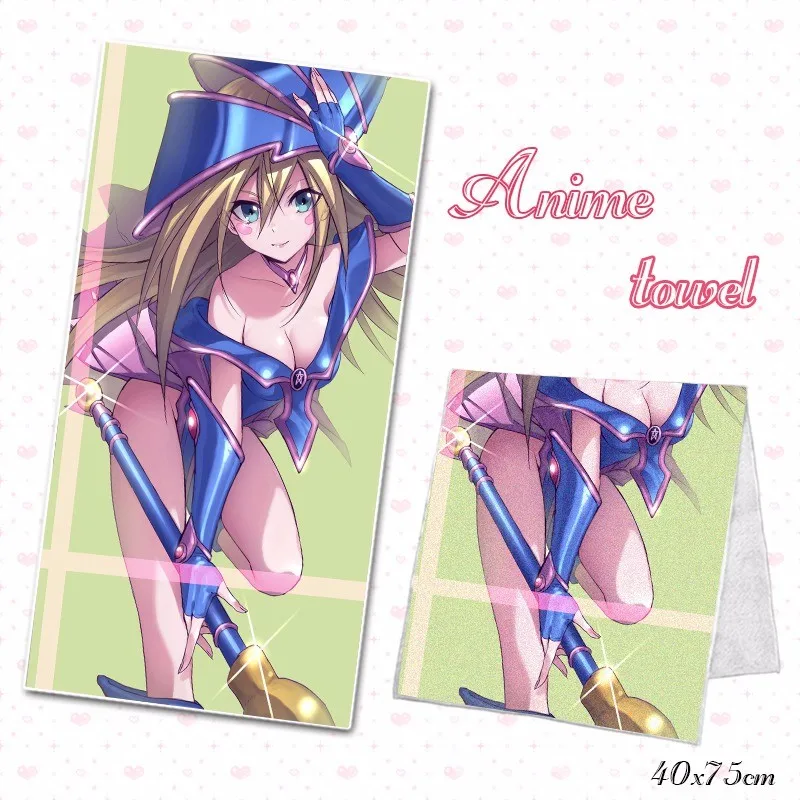 Японское аниме банное полотенце YuGiOh Dark Magician из микрофибры для ванной пляжное
