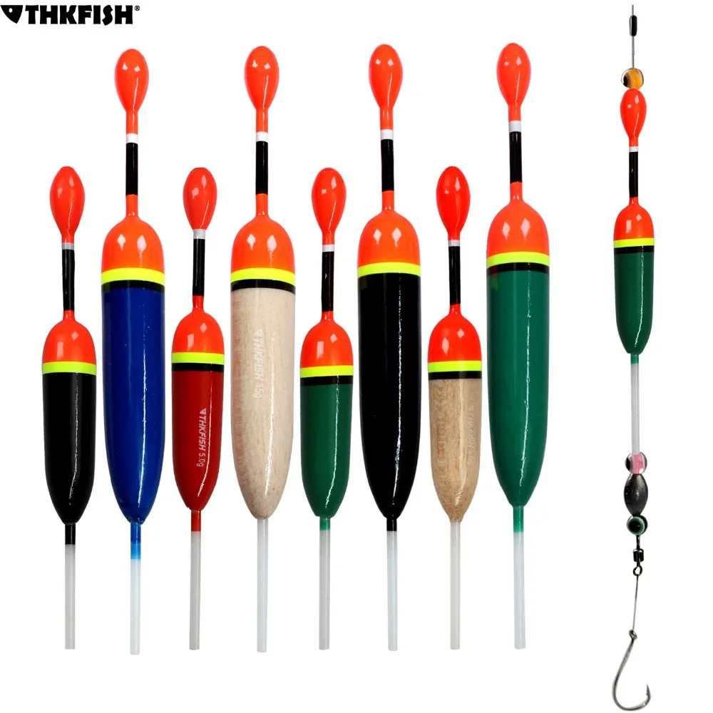 5 قطعة الصيد زلة Bobbers 5g 15g المياه المالحة المياه العذبة زلة الانجراف أنبوب الصيد يطفو Bobbers ل الكرابي باس الصيد معالجة