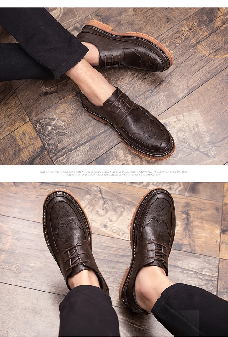 LettBao/Новая модная мужская обувь; роскошные классические мужские кожаные туфли; мужские оксфорды; Дизайнерские Мужские модельные туфли;