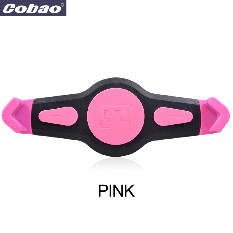 Cobao 7-11 дюймов длинная рука поддержка планшета автомобильная навигация планшет ПК держатель аксессуары крепление для автомобиля для Ipad mini pro Galaxy tab - Цвет: Розовый