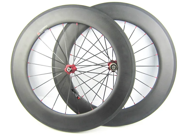 Best price at $236 Cheap promotion 88mm tubular carbon bike wheels cycle racing wheel set 700C hot sale