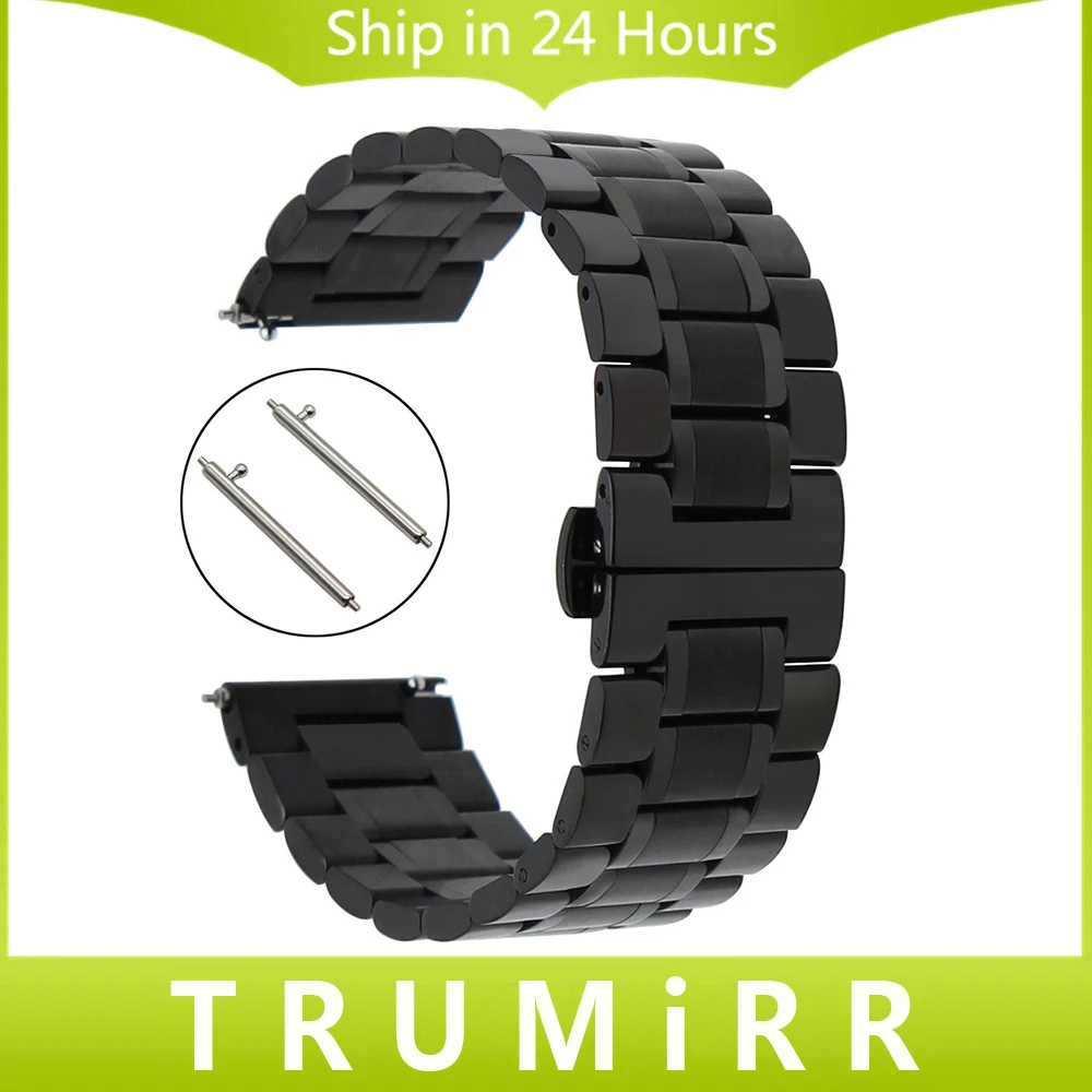 20mm 22mm Stainless Steel Watchband + Quick Release Pins + Tool for IWC