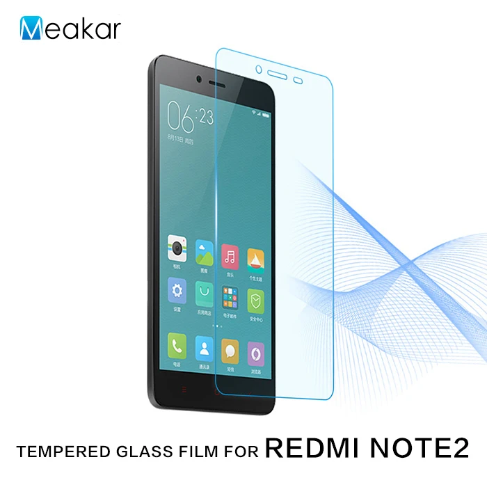 

2.5D 9H film 5.5For Xiaomi redmi Note 2 Tempered Glass Film Screen Protector For Xiaomi redmi Note 2 redmi Note2 Phone