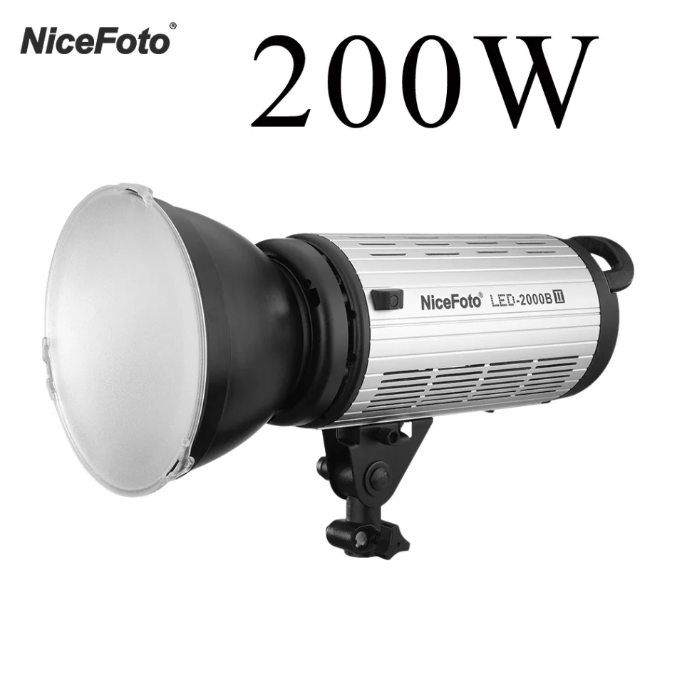 NiceFoto светодиодный-1500B II/светодиодный-2000B II 150 Вт/200 Вт Светодиодный светильник для фотографии 3200 K-5500 K CRI 95+ светодиодный светильник для видео заполняющий BT APP светильник - Цвет: 5600 К