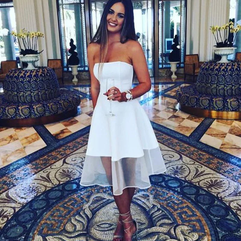 MUXU белое платье vestidos сексуальное kleider модная женская одежда вечерние из кусков ropa