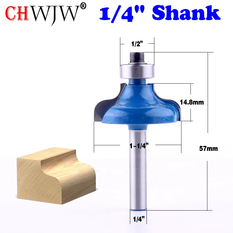 

1PC 1/4" Shank Ogee Edging and Molding Router Bit - Large
