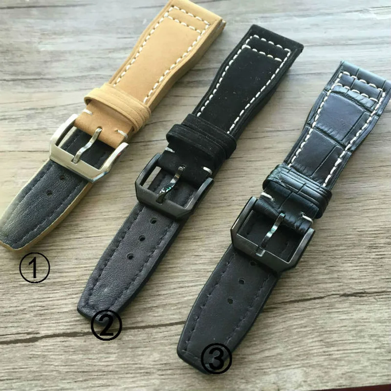 

Luxury Band,22mm Super Flexibility and Durability Leather Strap for IW Portofino Pilot Portuguese Watch