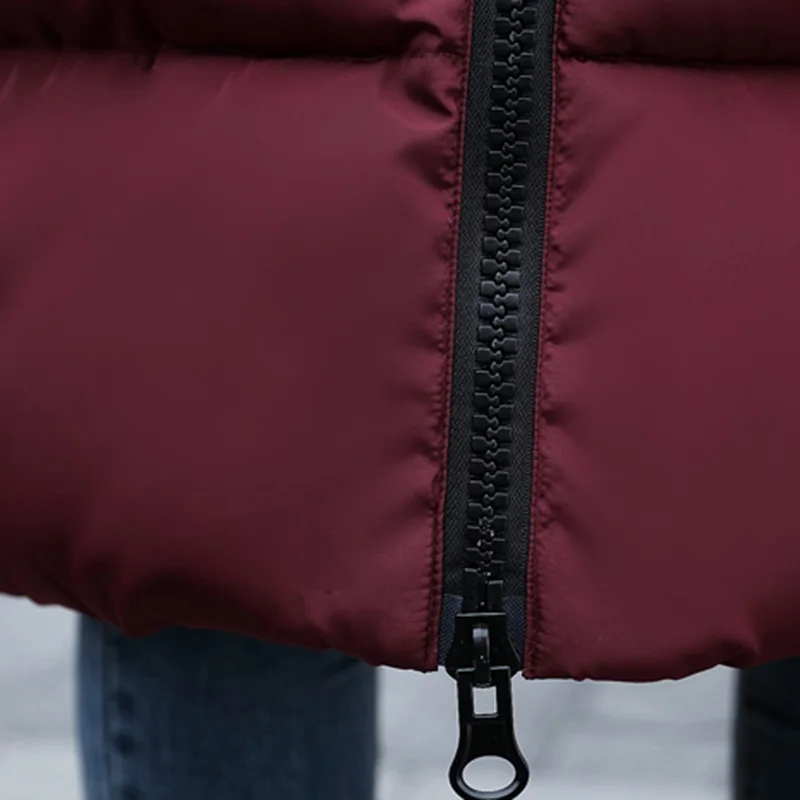 Зимняя куртка 2017 женская обувь парка Parka Меха Высокое качество ватные теплые