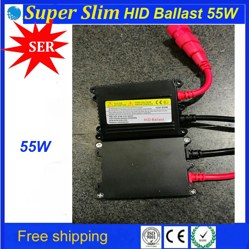 

Free Shipping Fast Bright HID Ballast 55W Fast Start AC Slim Xenon HID BALLAST High Power 12V 55W 6000K AC HID Xenon Ballast Kit