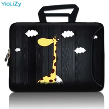 Сумка для ноутбука с принтом жирафа, сумка для планшета с карманом 9,7 12 13,3 14 15,6 17,3 сумка для ноутбука для macbook pro 15 SBP-24501