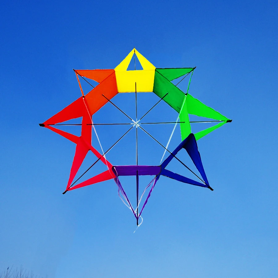 Buy 3D Kite Single Line Rainbow Flower Kite Easy