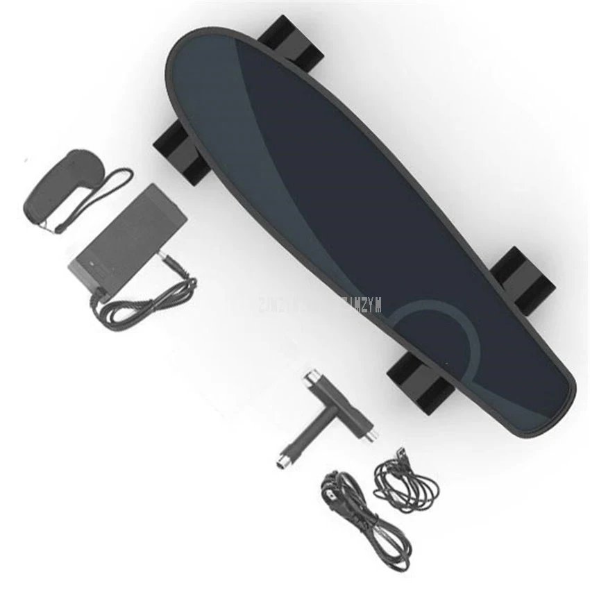 Flash Deal 500W Four Wheel Electric Remote Control Skateboard Adult Scooter Plastic Clad Longboard Skate Board Max Speed 28/23km/h C07/C7i 2