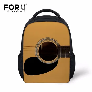 

FORUDESIGNS Mini School Bags for Boys 3D Guitar Prints Schoolbag Children Baby Kindergarten Small Bookbag Kids Mochila Infantil