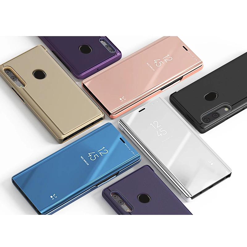 

Plating Case For Samsung Galaxy M30 M 30 M20 M10 Mirror Flip Stand Phone Cover For Galaxy A10 A20 A30 A40 A50 A70 Full Coque