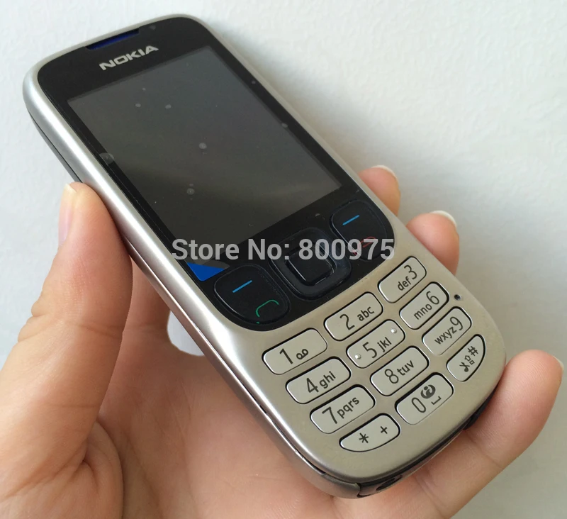 Восстановленное Nokia 6303 Classic 3MP мобильного телефона 6303c телефона русский иврит арабский клавиатура