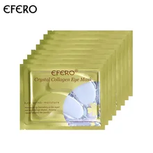 EFERO Eye Mask Crystal Collagen Eyes Mask Patches for Eye Pads Face Mask Puffiness Eyelid Patch Anti-Wrinkle Gel Skin Care 10pcs 5packs 10pcs collagen crystal eye hydrogel patches for eyes pad face mask for skin care remove dark circles puffiness eye patch