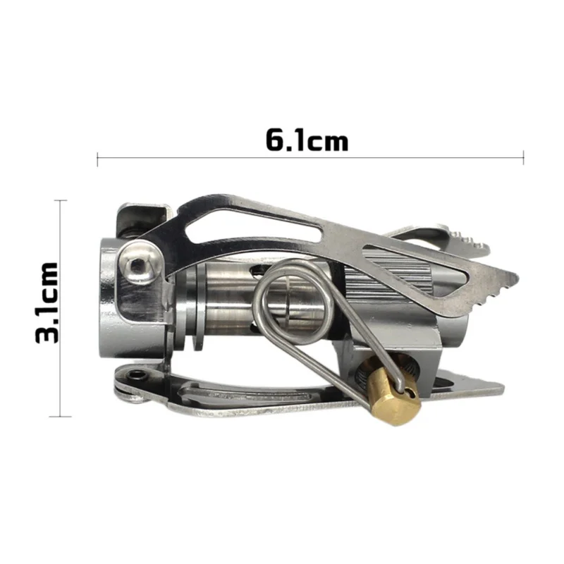 Мини ультра-легкая газовая плита для кемпинга на открытом воздухе портативный складной карманный для пикника кухонная плита 5000 Вт газовая