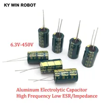 2-50 Uds 10V 16V 25V 35V 50V de alta frecuencia de baja ESR condensador de aluminio 100UF 220UF 330UF 470UF 680UF 1000UF 1500UF 2200UF 3300UF