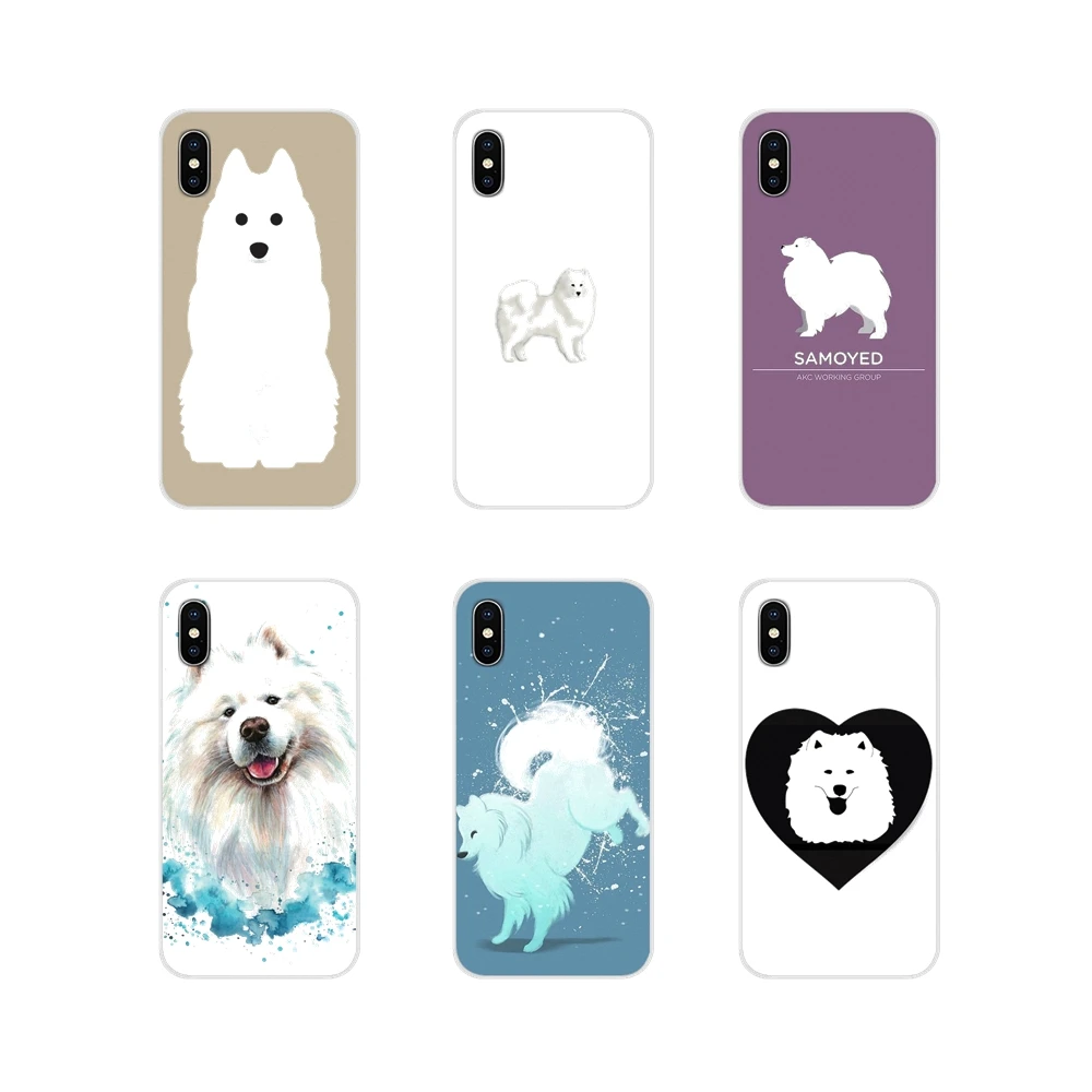 

lovely Samoyed dog puppy Accessories Phone Cases Covers For Xiaomi Mi6 A1 5X 6X Redmi Note 5 5A 4X 4A 4 3 Plus Pro pocophone F1