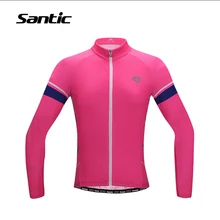 SANTIC Велоспорт Джерси с длинным рукавом велосипед MTB велосипедная одежда для Женская куртка одежда для дорожного велосипеда Джерси