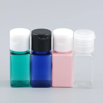 

Cute 10ml Clear Flip Top Cap Refillable Bottle Transparent Small Simple Empty Bottles Makeup Liquid Cosmetic Bottles 10pcs/lot