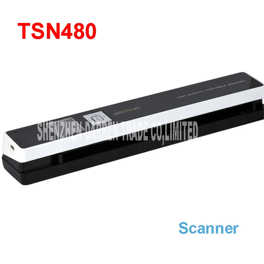 

Portable scanners skypix TSN480 automatic HD feed High speed A4 file scanning certificate send 8G TF card scanner IDcard 1200DPI
