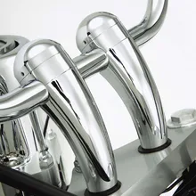 2 Шт./лот Chrome ЧПУ Алюминиевый Мотоцикл 1 «(25 мм) Стояки Универсальный руль Ручками Для Harley Yamaha Honda Kawasaki Suzuki