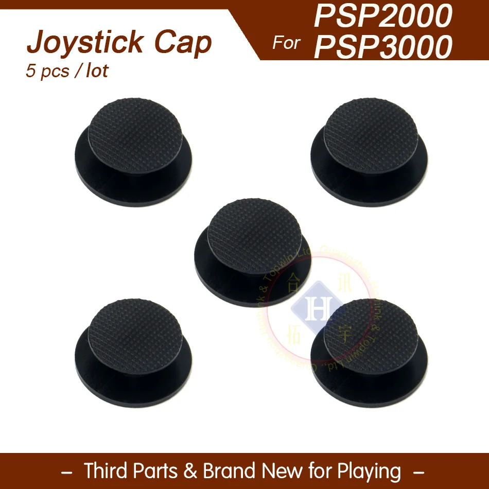 

HOTHINK 5pcs/lot New Black Replacement 3D analog joystick Button cover cap For PSP 2000 / PSP 3000 PSP 3001 3004