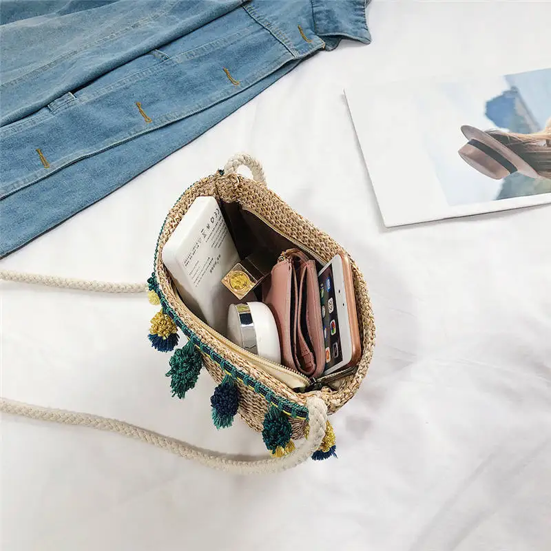 Straw Flap Shoulder Bag Crossbody Bag for Women 2019 Messenger Bags women's bag bolsa feminina sac a main 30AP0413