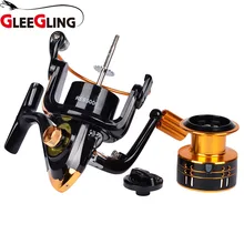 GLEEGLING нахлыстом катушка 5,2: 1 соотношение СЗАДИ ПЕРЕТАЩИТЕ СПИННИНГОМ 12BB металлический Рыболовные катушки ручка рыбы Revros 1000-7000 серии