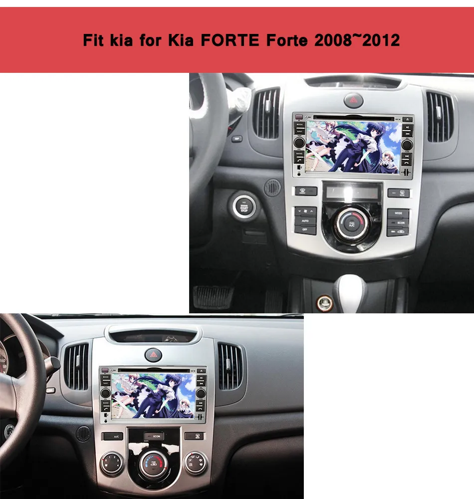 Sale Free Shipping New 7 inch Android 7.1 Car DVD player For Kia Cerato/Fotre 2008 2009 2010 2011 2012 Gps With Radio wifi Bluetooth 1