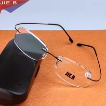 Без оправы титановый сплав ультра светильник очки для чтения без оправы ochki для chteniya sin montura gafas de lectura+ 1+ 1,5+ 2+ 2,5+ 3+ 3,5+ 4