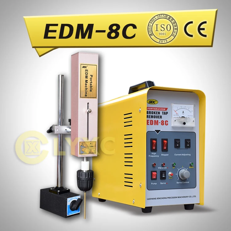 

The Portable EDM Machine safely and easily removes broken studs, taps, screws and drills without damaging the threads.