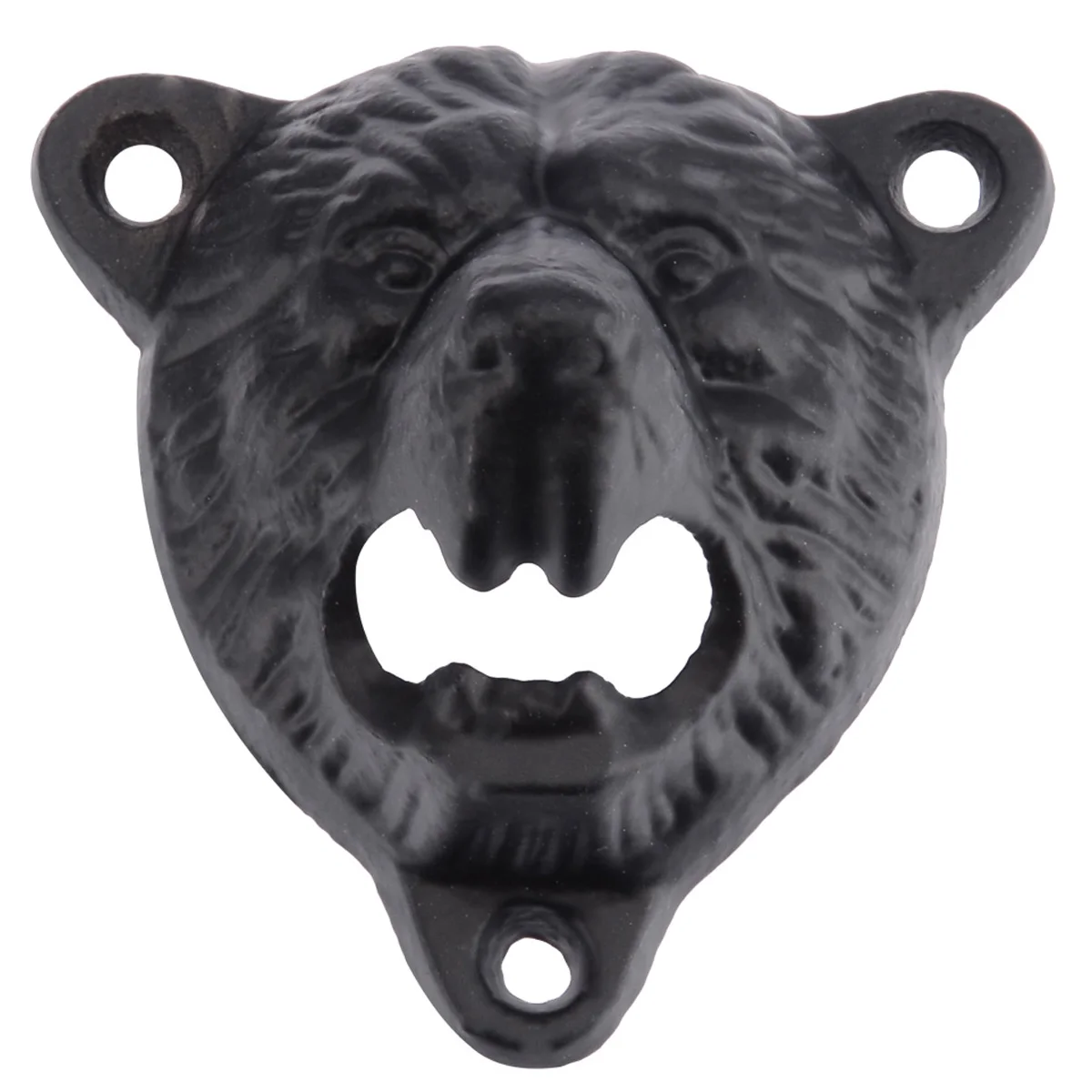Vintage Beer Bottle Cast Iron Bear Head Opener Wall Mount Kitchen Tool Gift 80*85*55mm
