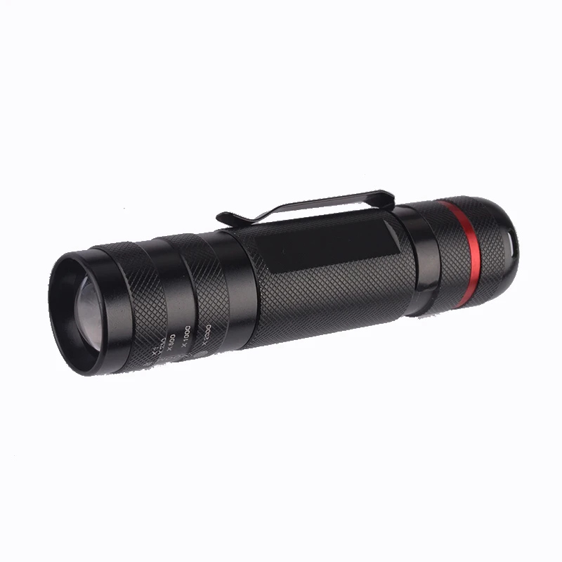 Powerful LED Strobe SOS Zoom Pocket Portable Flashlights Police Outdoor
